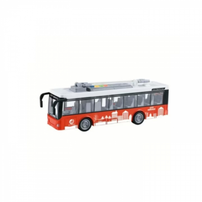 Jucarie Troleu cu sunete si lumini rosu / alb 28cm WY911A CWT