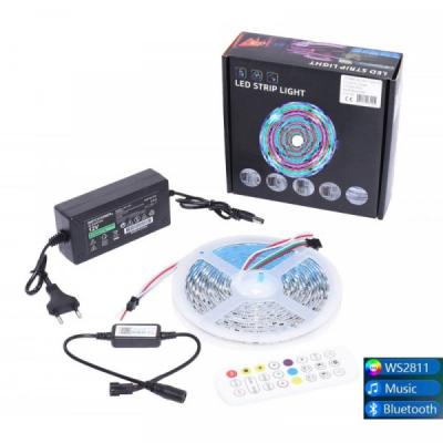 Kit Banda LED RGBIC5050 WS2811 Digital Pixel RGB 5m 300LED 18A108 XXM