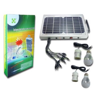 Kit Incarcare Solara cu Panou Fotovoltaic, Becuri si USB LGTFD1220