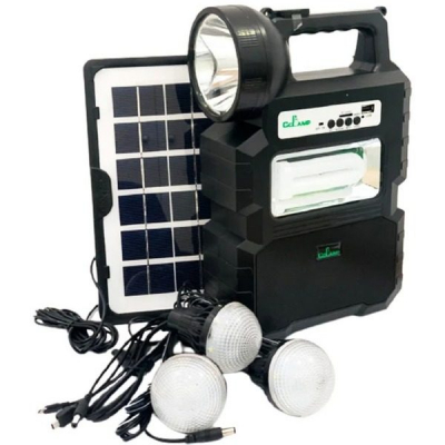 Kit Panou Solar 3 Becuri Radio Bluetooth 6V4Ah CCLAMP CL810