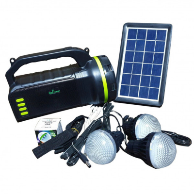 Kit Solar cu BT, Radio si Lanterna 10W 3+1 Becuri Acumulator CL18