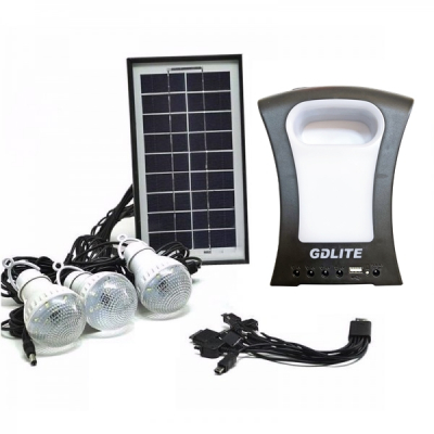 Kit Solar Lanterna LED, USB, 3 Becuri, 6V GDLite GD77