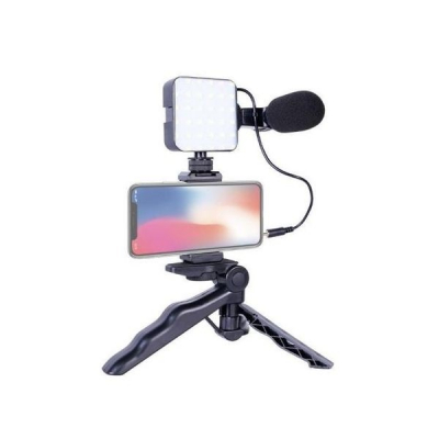 Kit Video Suport Telefon, Lampa LED, Microfon si Trepied KD4920