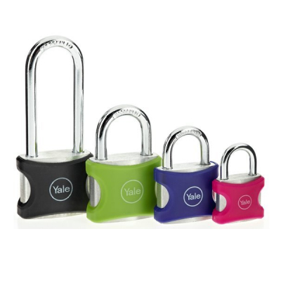 Lacat aluminiu DIV.CULORI Yale YE3/25/112/1/G cu cheie corp 32mm MNR799