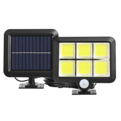 Lampa Perete LED COB 30W cu Senzori si Alimentare Solara, Buton On/Off