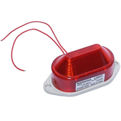 Lampa de Avertizare LED 3W 220V Rosie 11x5x4.8cm 5051J 5C035 XXM