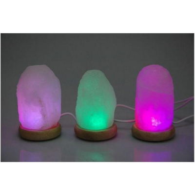 Lampa Decorativa USB cu LED si Cristale de Sare