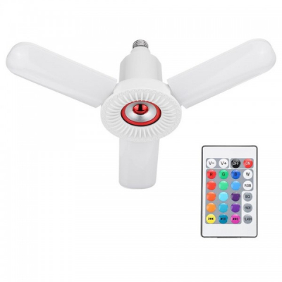 Lampa LED Alb si RGB E27 36W Boxa Bluetooth Senzor Muzica Telecomanda