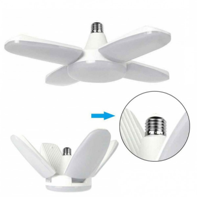 Lampa LED cu 4 Brate Mobile Ajustabile Fan Blade E27 3000K 60W