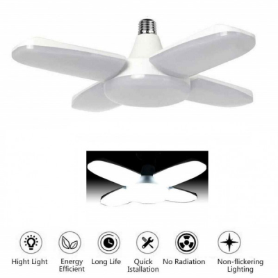 Lampa LED cu 4 Brate Mobile Ajustabile Fan Blade E27 6500K 60W