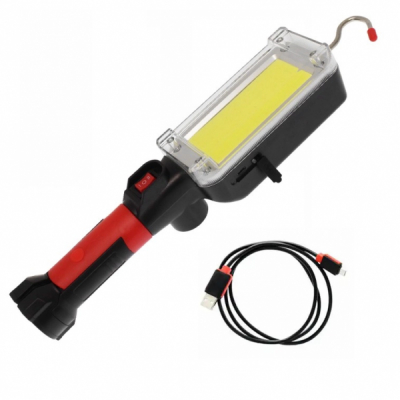 Lampa Lucru COB LED, Acumulator la USB, Magnet Carlig Agatare ZJ8859B