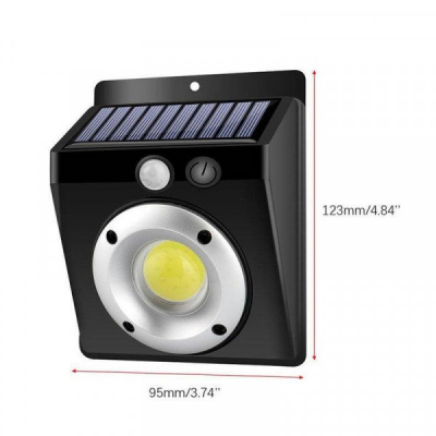 Lampa Perete COB LED Incarcare Solara Senzor On/Off Andowl QTY021