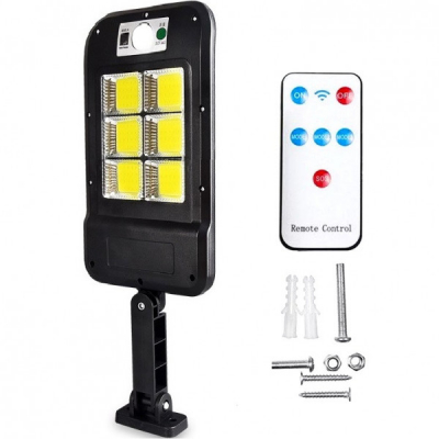 Lampa Solara 6 LED COB Senzori, Acumulator, Telecomanda HS8013COBB