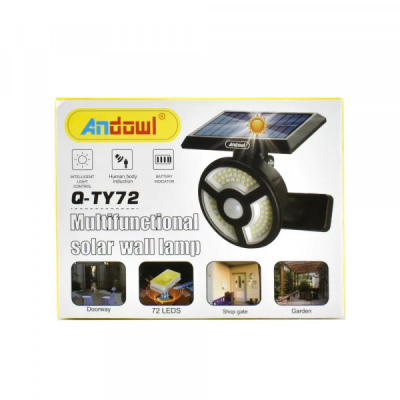 Lampa Solara 72LED Senzor Miscare Andowl QTY72