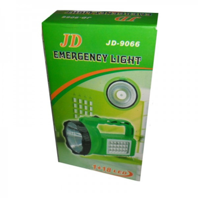 Lanterna Reincarcabila cu LED 3W si panou cu 18 LED-uri JD JD9066