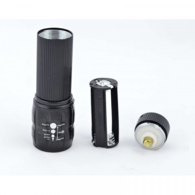 Lanterna de Mana Metalica Zoom LED 1W pe baterii EC86 19A026 XXM