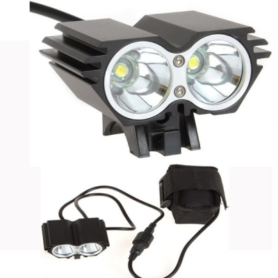 Lanterna Frontala Bicicleta 2x 3W cu Acumulator Power Light MXF09T6