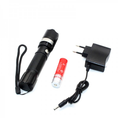 Lanterna LED 1W cu Acumulator 18650, Zoom, 12V, 220V BL808