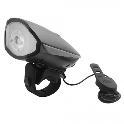 Lanterna LED 1W Far pentru Bicicleta cu Sonerie, pe Baterii FY056