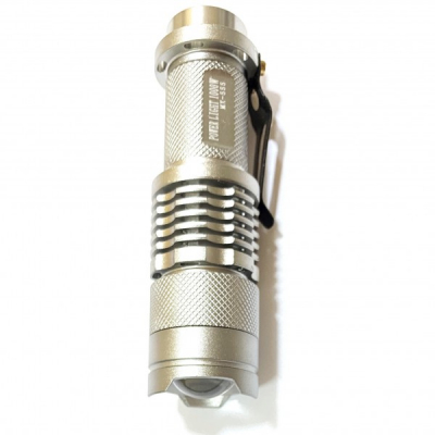 Lanterna LED 3W Zoom cu Acumulator 14500 220V Power Style MX555