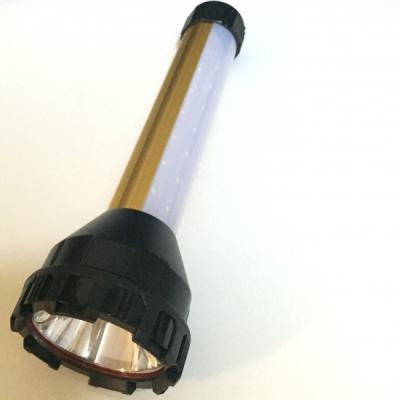 Lanterna LED cu Acumulator si Panou LEDuri Alb Rosu Albastru 789