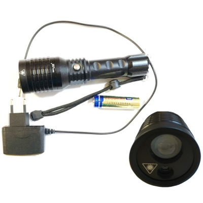 Lanterna LED cu Laser si Zoom Small Sun ZYF612F