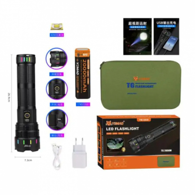 Lanterna LED USB-C Acumulator 451350 Zoom 4000lm YEMAO YM-G646 NDD