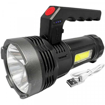 Lanterna LED+COB cu Maner, Acumulator, la USB BK899