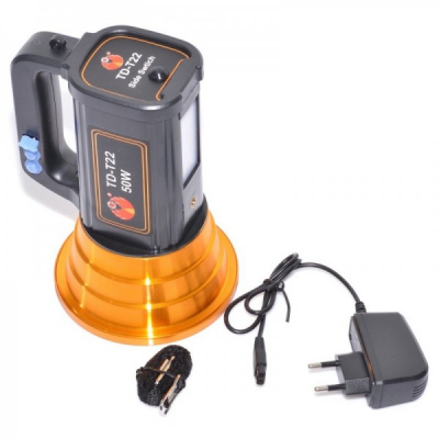 Lanterna Profesionala LED 50W, Panou LEDuri, Acumulator 4V TDT22 XXM