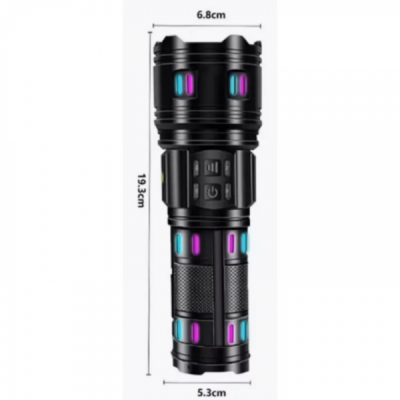 Lanterna puternica de mana ZSH AK178 cu filtre colorate NNN