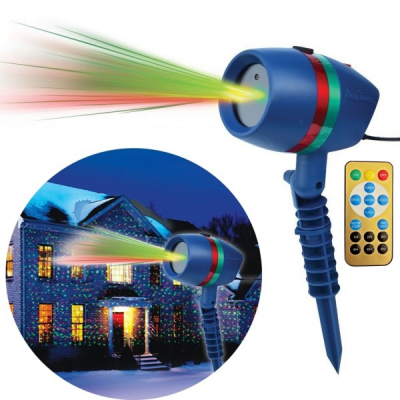 Laser Gradina tip Star Shower Rosu Verde cu Telecomanda LZ05 LZ28022