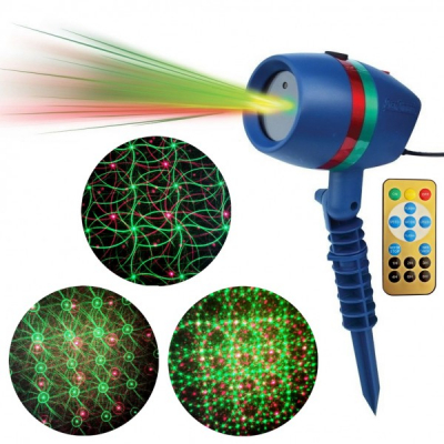 Laser Gradina tip Star Shower Rosu Verde cu Telecomanda LZ28023