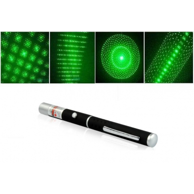 Laser pointer verde 30mw cu 4 capete diverse modele
