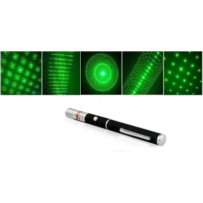 Laser pointer verde 50mw cu 4 capete diverse modele