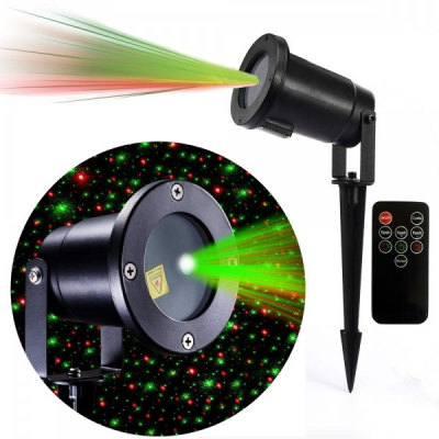 Laser Proiector tip Star Shower Rosu Verde Senzor, Telecomanda LZ9606