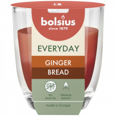 Lumanare Parfumata in Pahar 2 culori 70-395 Ginger Bread Bolsius DNC64786