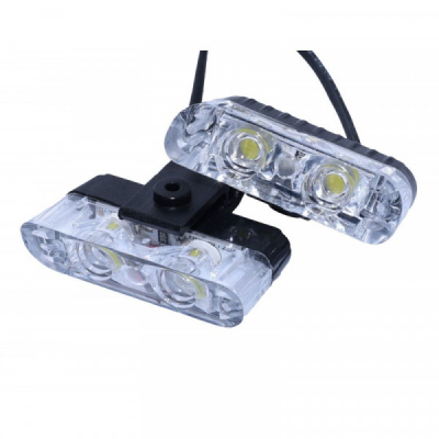 Lumina Auto Stroboscop LED Alb Galben Telecomanda 12V 30W CAR93028 XXM