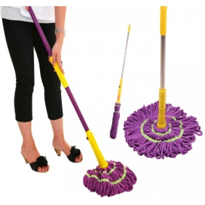 Magic Mop Microfibra cu Stoarcere pe Maner