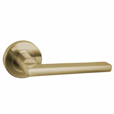 Maner cu rozeta rotunda pentru usa interior Yale Cortina Aluminiu bronz antic 120x54mm MNR8063