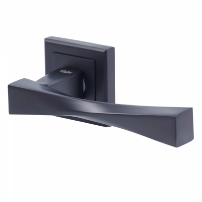 Maner rozeta patrata usa interior Yale Verona aluminiu negru 127x53.5mm MNR2700