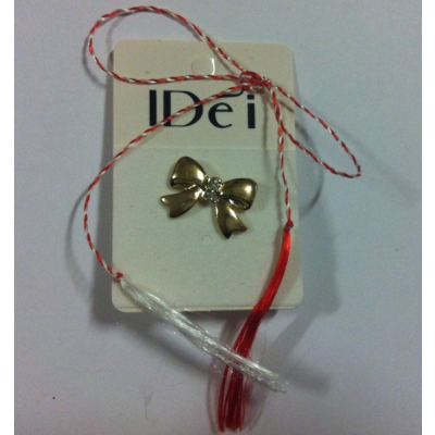 Martisor Brosa Fundita Aurie cu Strasuri XZ56