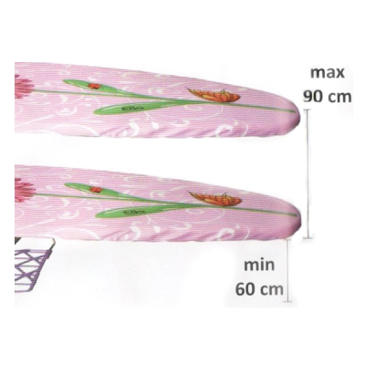 Masa de calcat cu suport rufe si priza 60-90cm  MN114 G114M Saphir