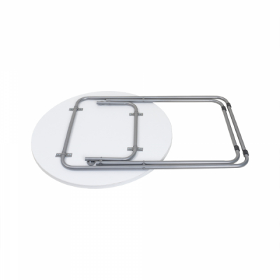 Masa gradina pliabila rotunda 60x65cm alba Zilan ZLN6968