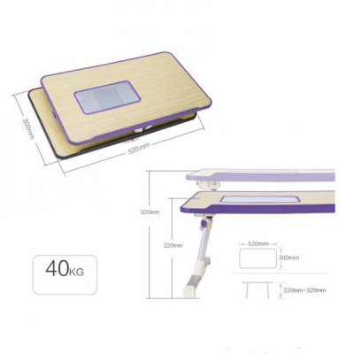 Masa Laptop Pliabila, Reglabila, cu Cooler Ergonomic Limitless Confort