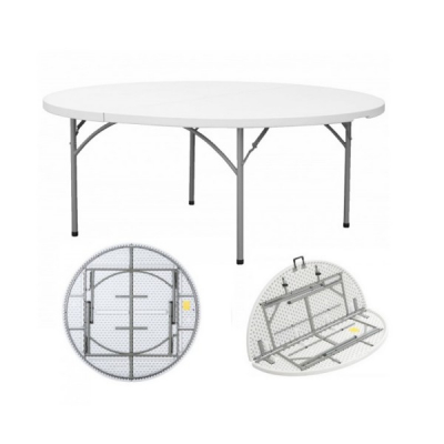 Masa Pliabila Rotunda pentru Picnic cu Maner 120x74cm