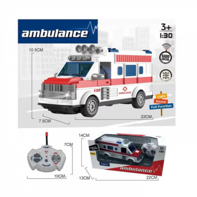 Masina de jucarie Ambulanta cu telecomanda pentru Copii 3+ Ani 838-C2 CWT