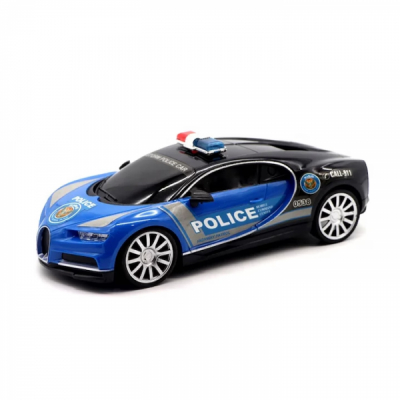 Masina de politie cu Telecomanda Bugatti Chiron Scara 1:16 Albastru Negru 980-3 CWT