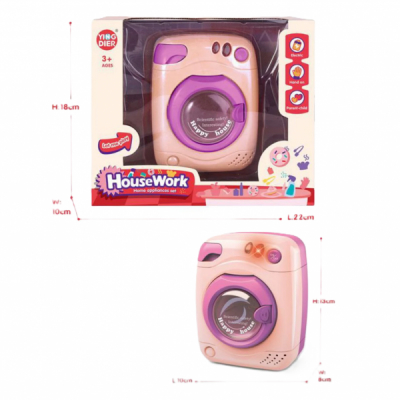 Masina de spalat cu sunete si lumini roz cu mov 9313B3 CWT