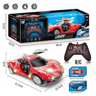 Masina RC 1:18 cu Usi Automate lumini si Control 21.5x10.5x6cm DH666-13 CWT