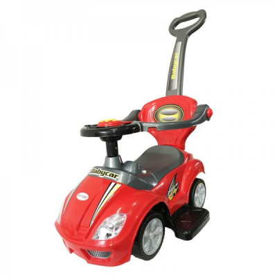 Masinuta 3in1 Muzicala pentru Copii Babyland BabyCar Rosie BC8301